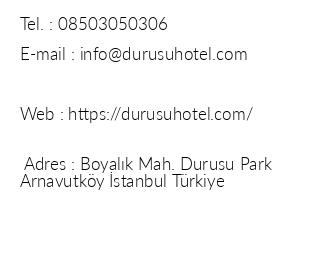 stanbul Airport Durusu Club Hotel iletiim bilgileri